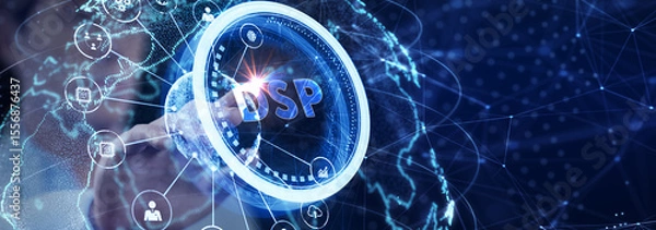 Obraz DSP - Demand Side Platform usiness, Technology, Internet and network concept.