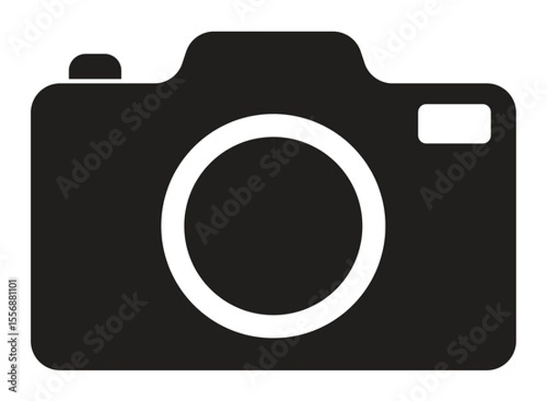 Fototapeta Camera icon. flat illustration of vector icon on white background