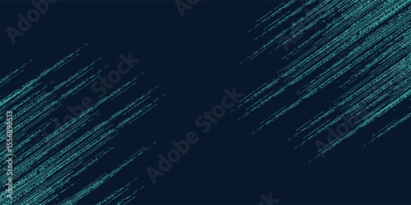 Fototapeta Minimal Abstract turquoise Grunge Scratch Background Template, vector illustration