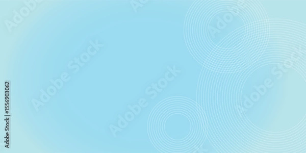 Fototapeta Modern abstract background, blue white gradations, circle effect,shape memphis, trendy , vector illustration