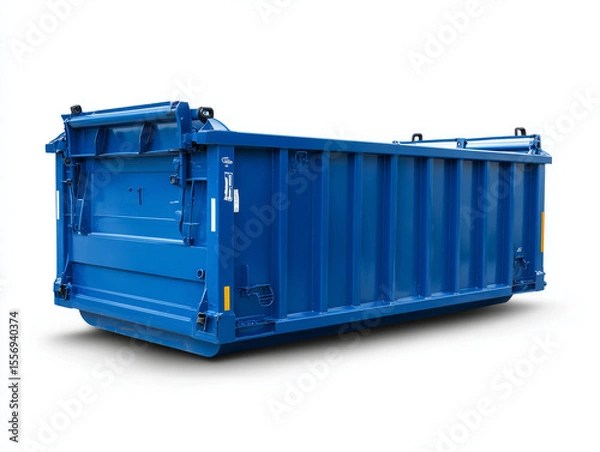 Obraz blue plastic container. Generative AI