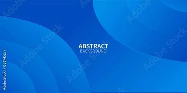 Fototapeta Abstract blue color background. Dynamic shapes composition