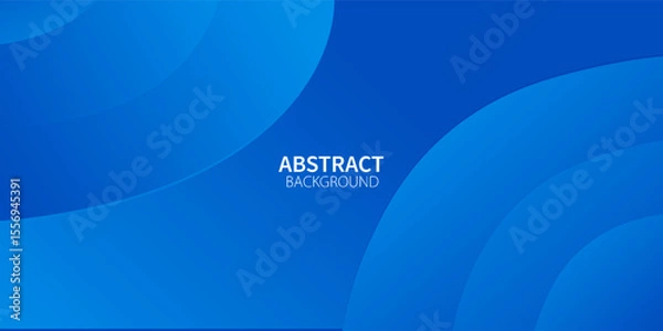 Fototapeta Abstract blue color background. Dynamic shapes composition