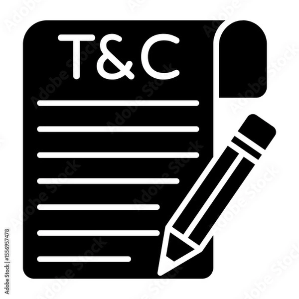 Obraz An icon design of terms and conditions