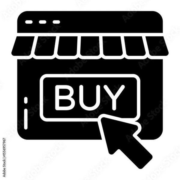 Obraz An icon design of buy button