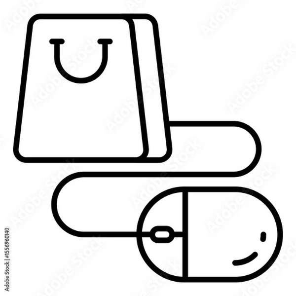 Obraz Digital shopping icon available for instant download to