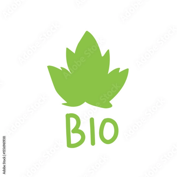 Obraz leaf bio logo design icon