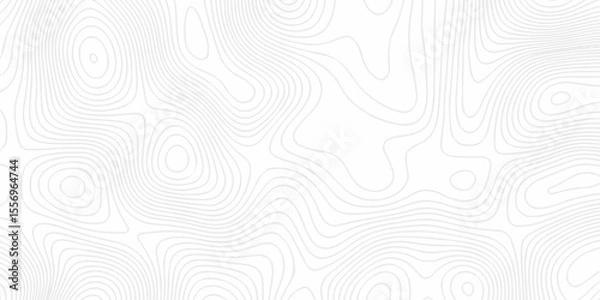 Obraz Abstract topography pattern seamless lines sea map modern design white background. Abstract digital topographic contour map concept space geometric strip grid line. Natural discovery of maps.	
