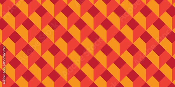 Obraz Illustration decoration colorful seamless material pattern square design.	