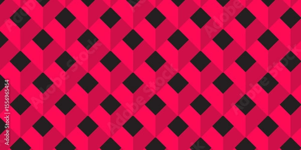 Obraz Illustration decoration colorful seamless material pattern square design.	
