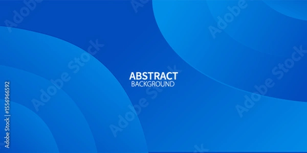 Fototapeta Abstract blue color background. Dynamic shapes composition