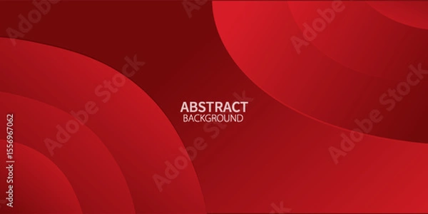 Fototapeta Red abstract background with dynamic shapes composition simple