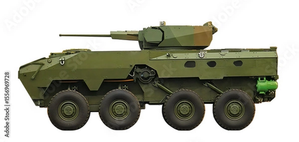 Fototapeta Kestrel/WhAP 8x8 with Elbit UT30 Mk2 turret