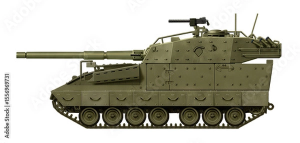 Fototapeta Dingo-TD (Tank destroyer concept, based on the Dingo infantry fighting vehicle, for the Canadian Army, with a 105mm gun)