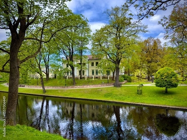 Obraz Parkanlage in Riga (Lettland)