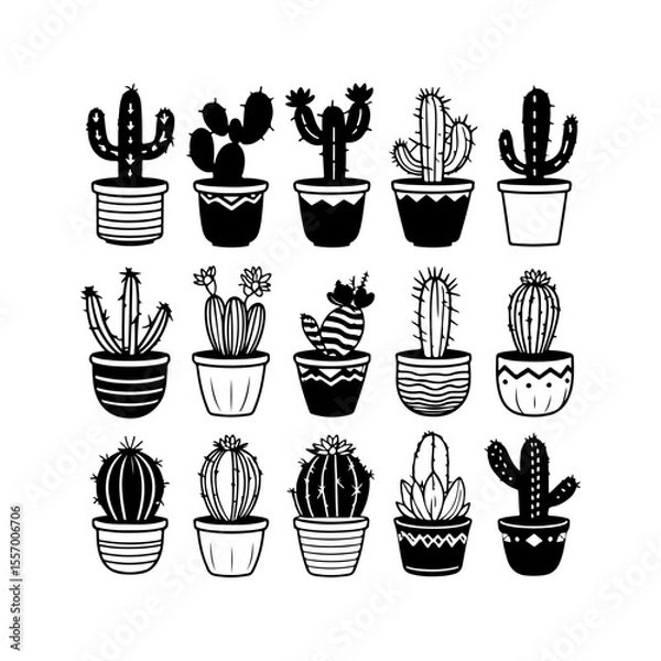 Obraz Silhouette design elements for design universal template, simple template design isolated on white background.
