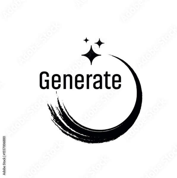 Fototapeta ai generated icon on white background	