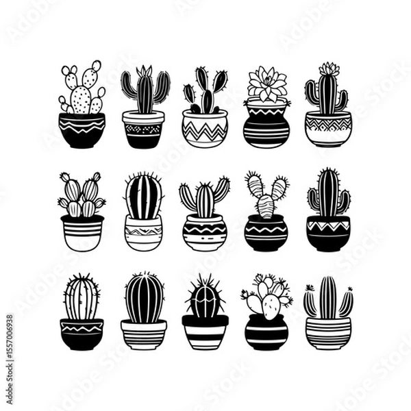 Obraz Silhouette design elements for design universal template, simple template design isolated on white background.
