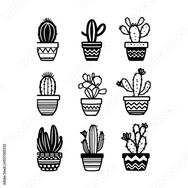 Fototapeta Silhouette design elements for design universal template, simple template design isolated on white background.
