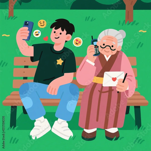 Obraz generation gap with communication