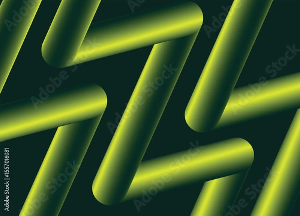 Obraz gradient lines pattern background with 3D effects
