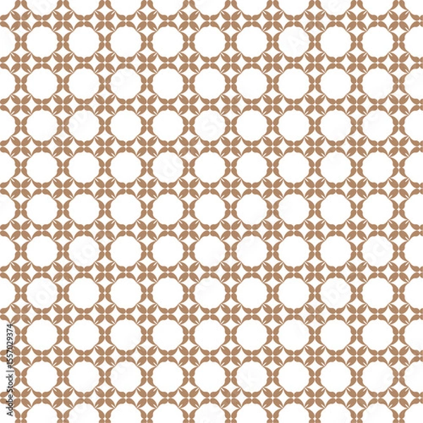 Fototapeta Retro Geometric Circle Pattern in Brown – Seamless Minimalist Background Design

