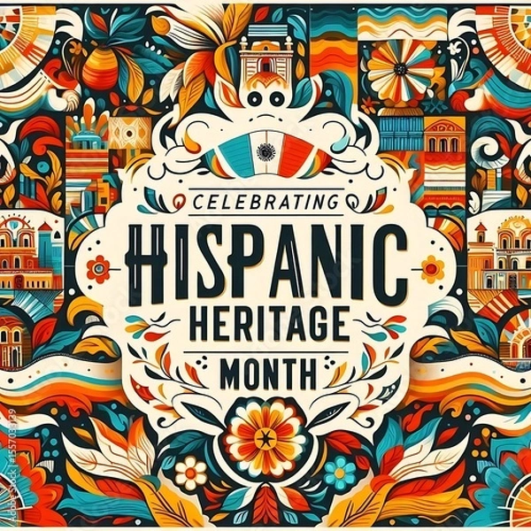 Fototapeta Hispanic Heritage Month Celebration. (38)
