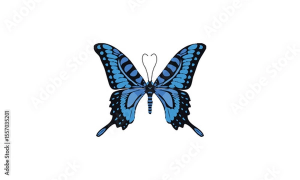 Fototapeta Vector butterfly design fully editable high quality