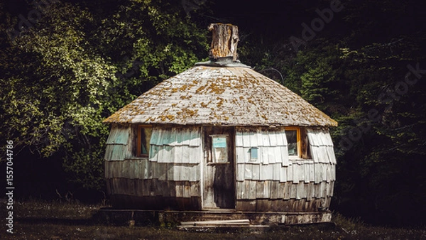 Obraz cabanne montagne