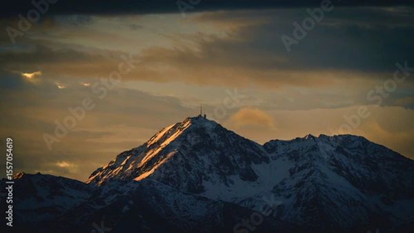Fototapeta pic du midi reflet