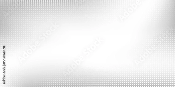 Fototapeta Abstract dot mesh silver foil background with metal mirror texture. Chrome gradient surface with light gloss modern art