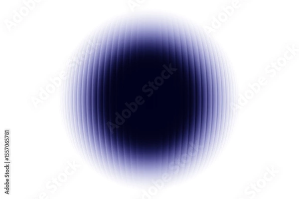 Fototapeta Glass texture abstract blue sphere with shadow