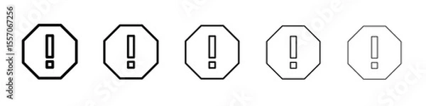 Obraz error icon vector outline symbol or illustration