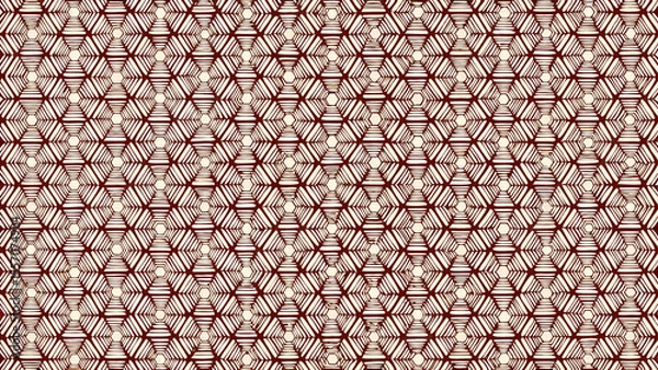 Obraz Intricate Geometric Crystal Lattice Structure with Dew Droplets