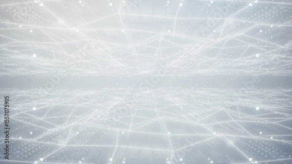 Fototapeta Futuristic Digital Abstract technology Background with Light Patterns and Grids