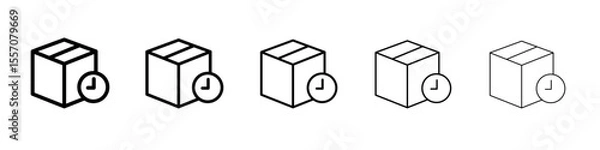 Fototapeta order made icon vector outline symbol or illustration