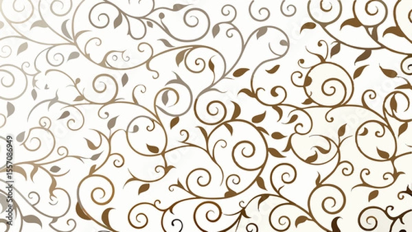 Obraz Elegant Ornate Floral Design Seamless Pattern