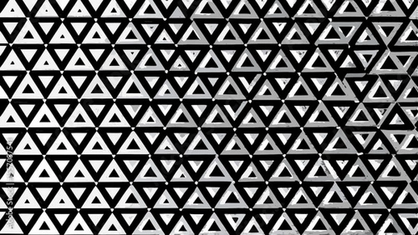 Obraz Abstract Geometric Pattern of Interlocking Triangles