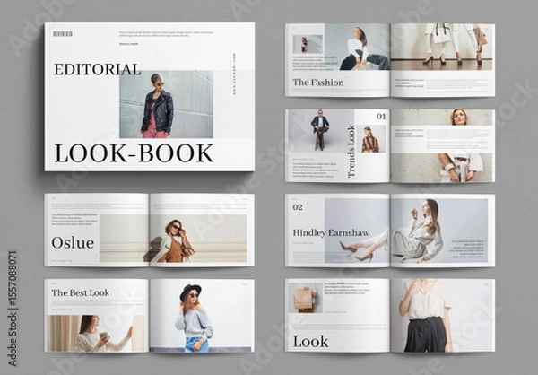 Obraz Editorial Look Book Template Landscape