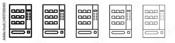 Fototapeta Vending machine icon vector outline symbol or illustration