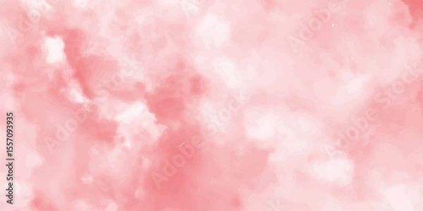 Fototapeta Pink cloudscape atmosphere.smoky illustration liquid smoke rising.before rainstorm smoke exploding.Old vintage grunge pattern distressed bright purple paper .decorative pattern background.