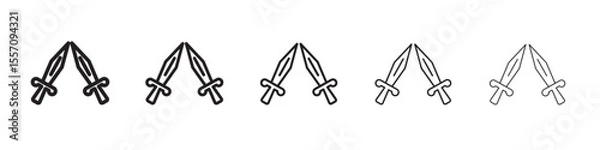 Fototapeta Xifos icon vector outline symbol or illustration