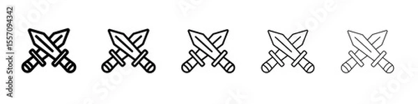 Fototapeta Xifos icon vector outline symbol or illustration