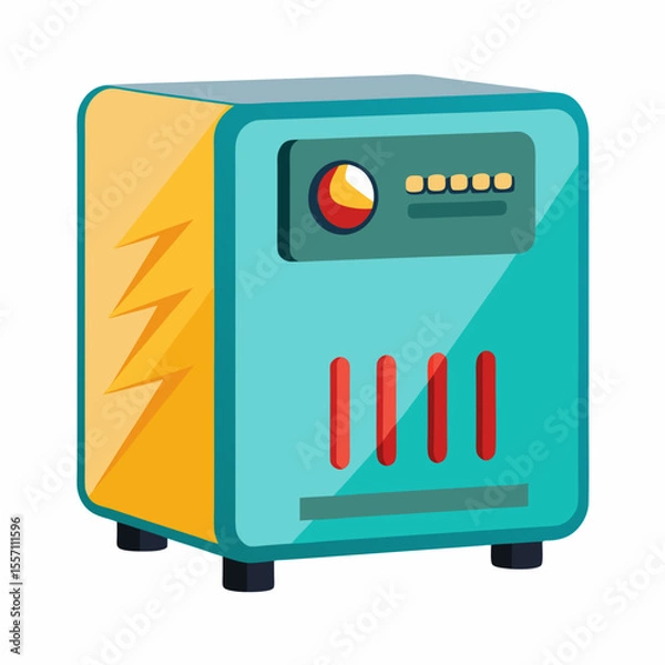 Fototapeta Low Energy Appliance Vector | Generative AI Silhouette & Linocut Design
