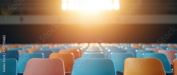 Obraz Empty auditorium seats daylight