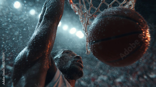 Obraz backetball dunk