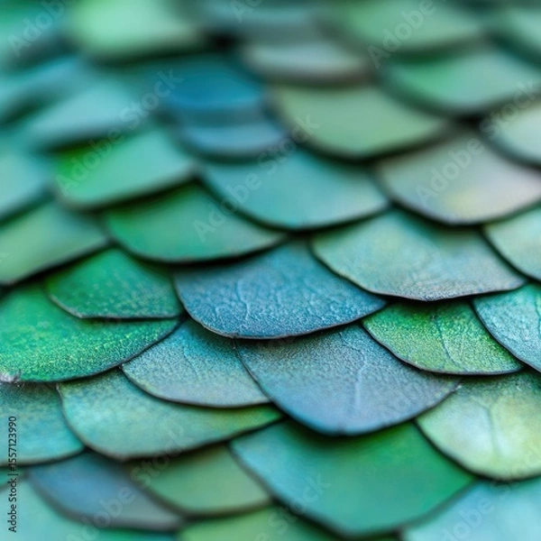 Obraz Fish scales texture closeup