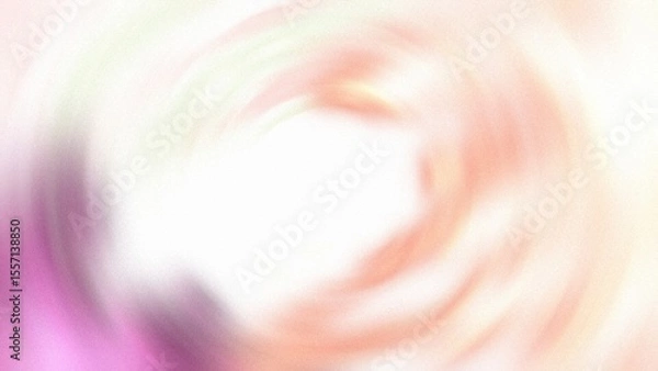 Fototapeta Spring colors green orange white abstract paint background spin pattern noise grainy blur effect