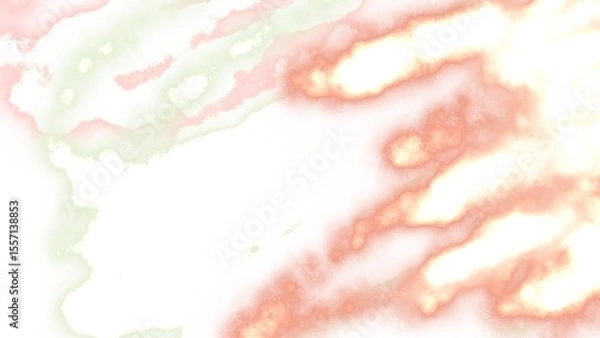 Fototapeta Spring colors orange white green abstract paint background combustion pattern noise grainy blur effect