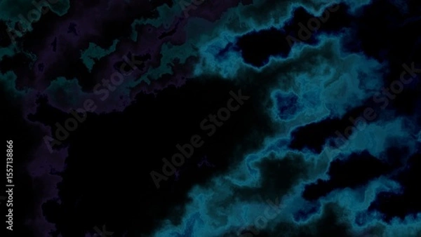 Fototapeta black and blue abstract paint background combustion pattern noise grainy blur effect